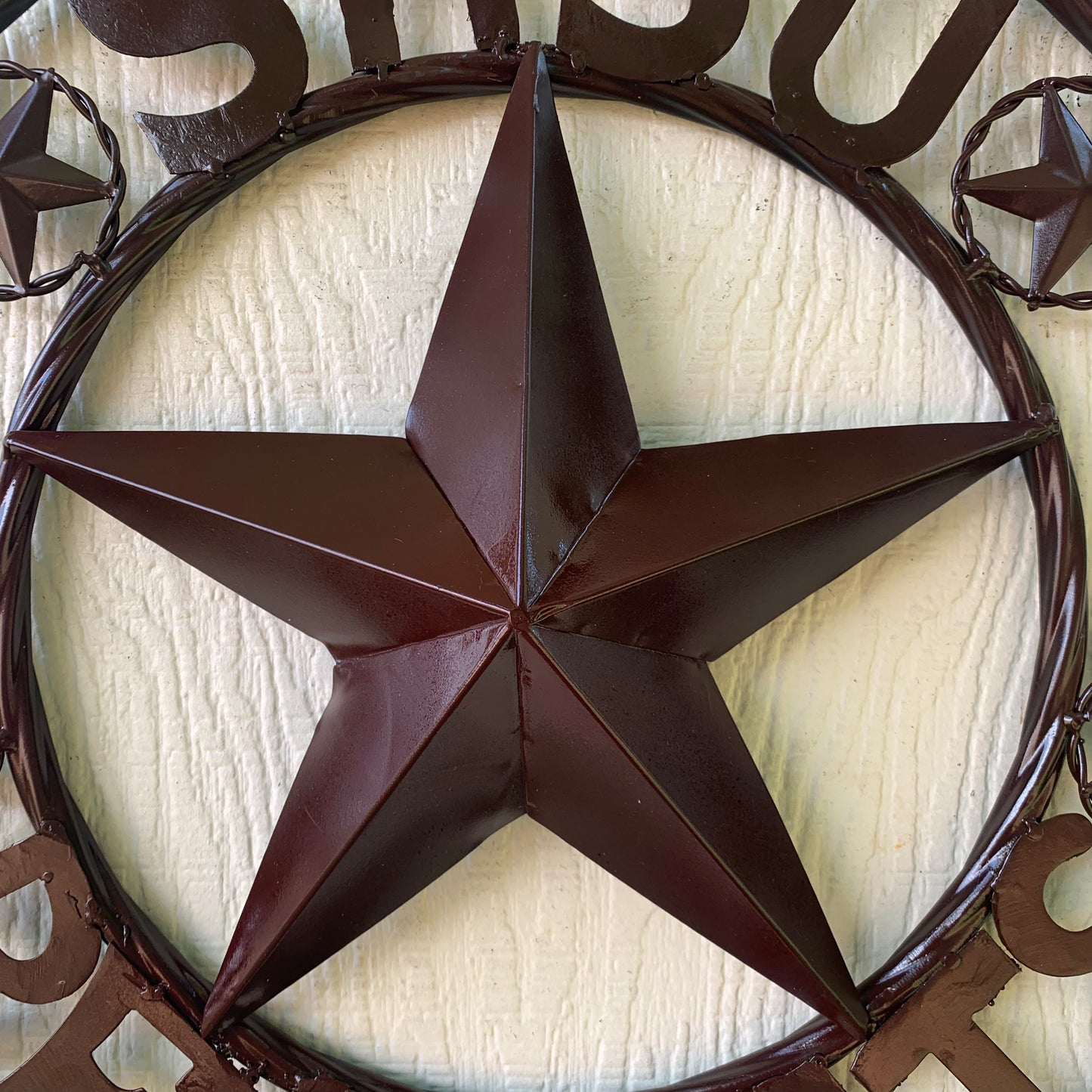 18" SHSU SAM HOUSTON BEARKATS RUSTIC BRONZE COPPER METAL CUSTOM VINTAGE CRAFT RUSTIC BROWN TEAM STAR HANDMADE