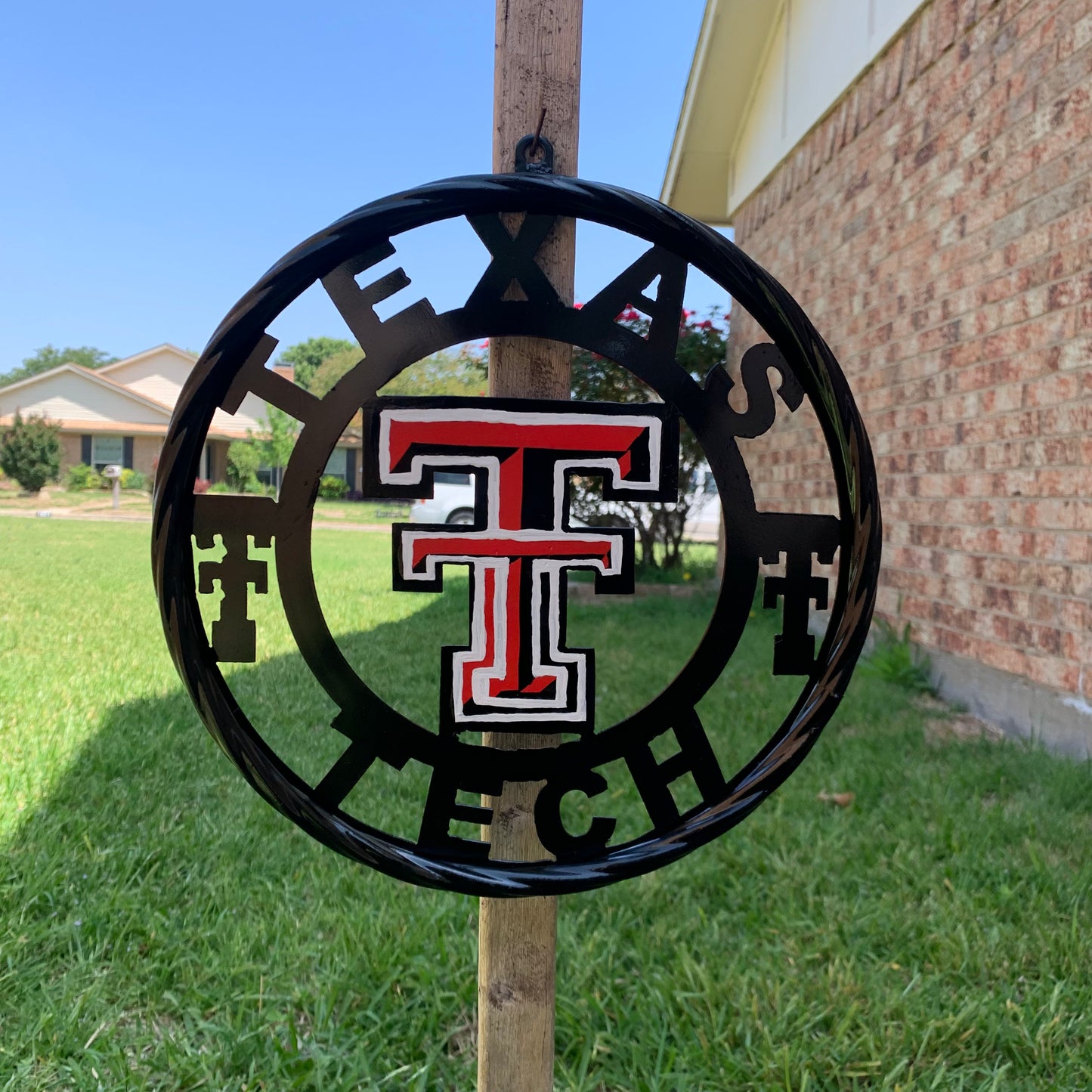 12", 18", 24", 32", 36" TEXAS TECH CUSTOM METAL VINTAGE CRAFT TEAM SIGN
