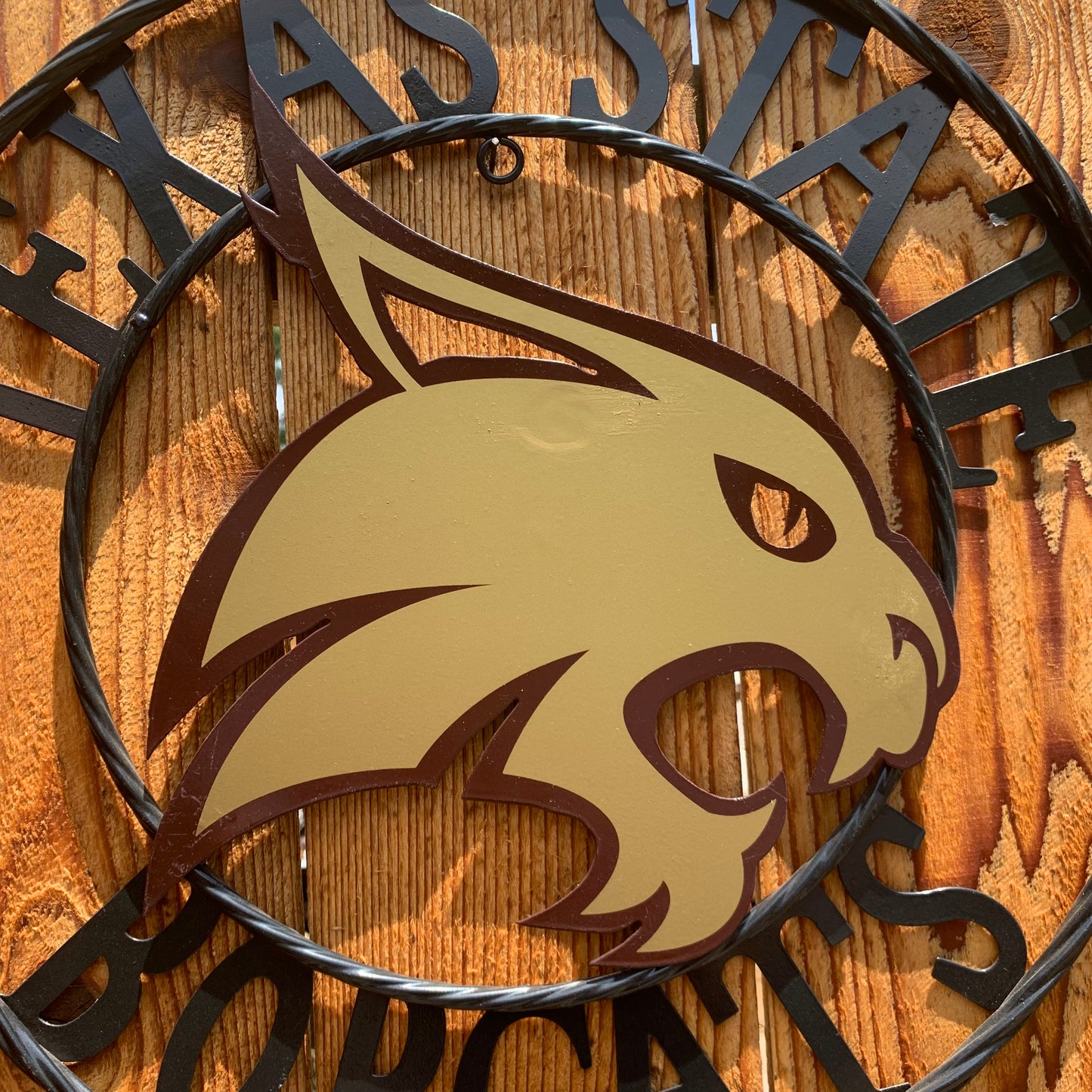 12",18",24",32",36" TEXAS STATE BOBCATS CUSTOM METAL VINTAGE CRAFT TEAM SIGN WESTERN HOME DECOR HANDMADE