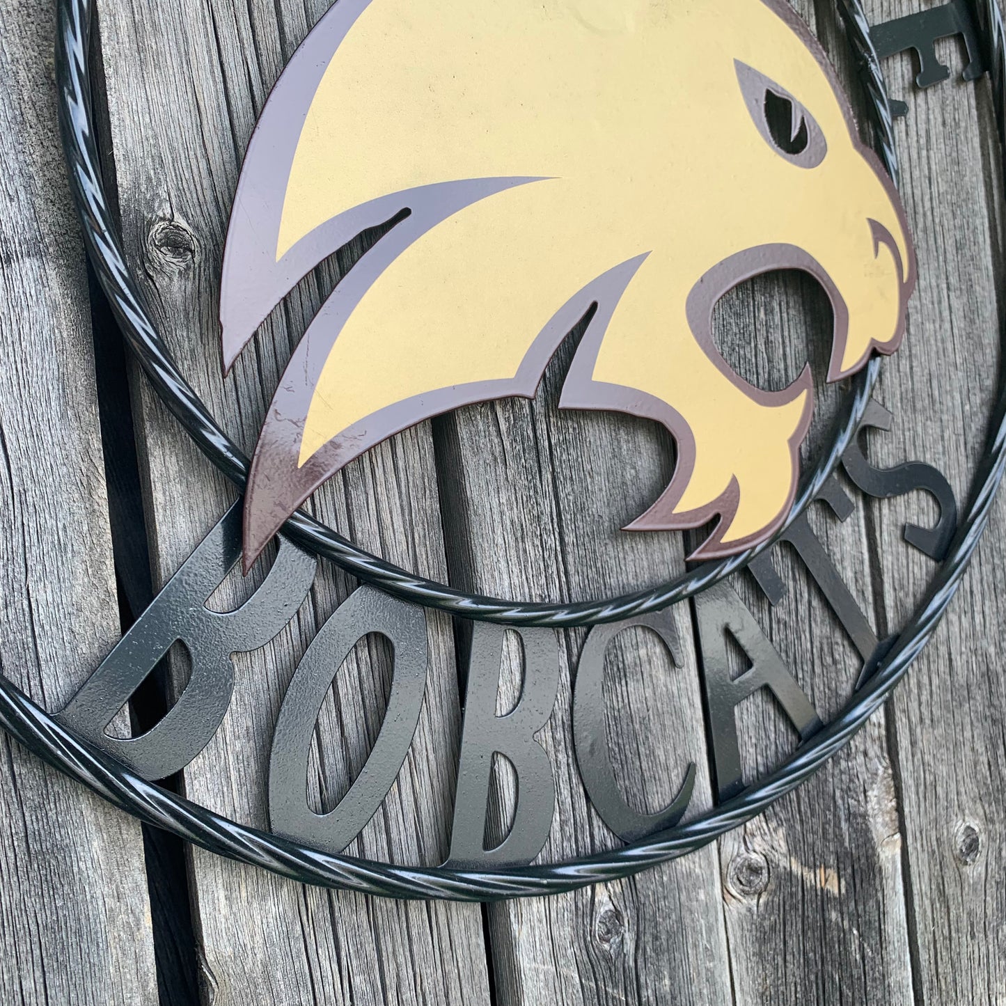 12",18",24",32",36" TEXAS STATE BOBCATS CUSTOM METAL VINTAGE CRAFT TEAM SIGN WESTERN HOME DECOR HANDMADE