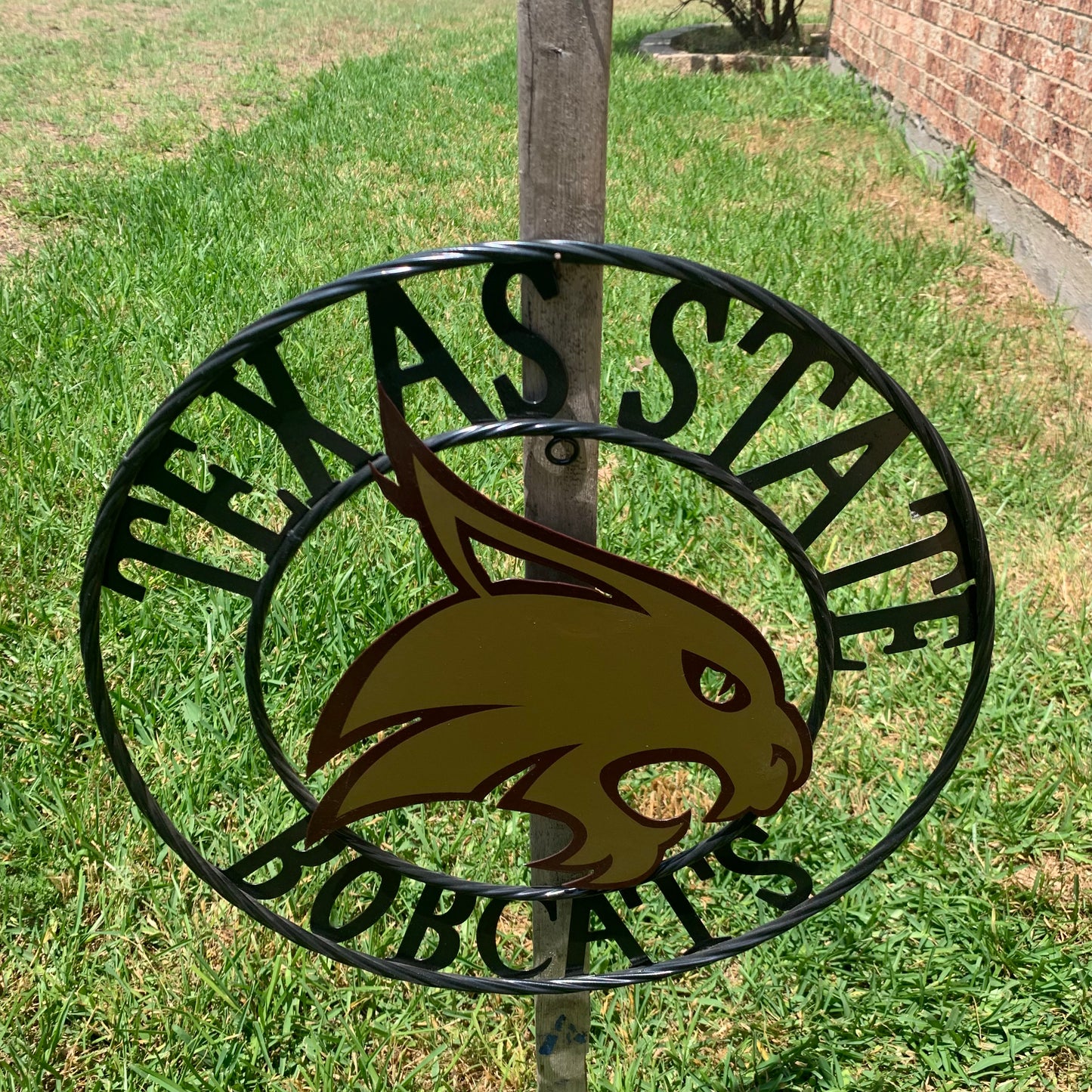 12",18",24",32",36" TEXAS STATE BOBCATS CUSTOM METAL VINTAGE CRAFT TEAM SIGN WESTERN HOME DECOR HANDMADE