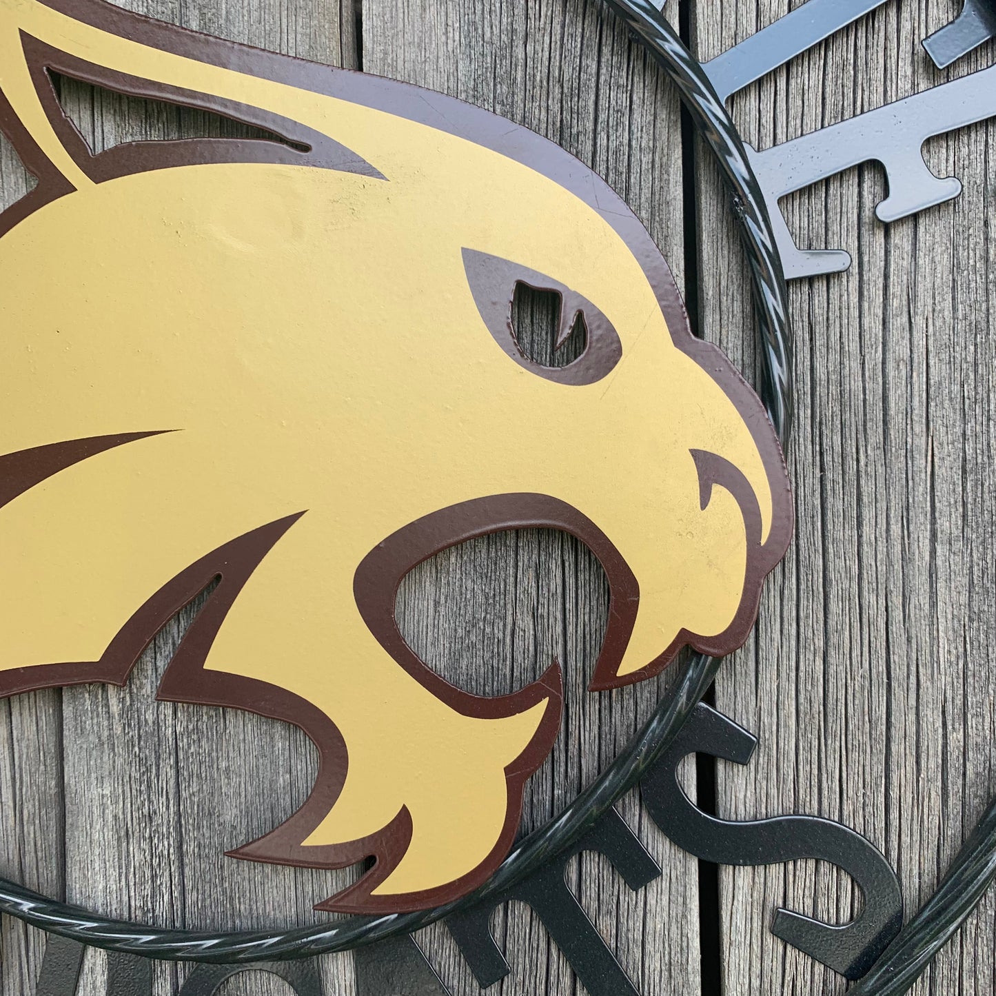 12",18",24",32",36" TEXAS STATE BOBCATS CUSTOM METAL VINTAGE CRAFT TEAM SIGN WESTERN HOME DECOR HANDMADE