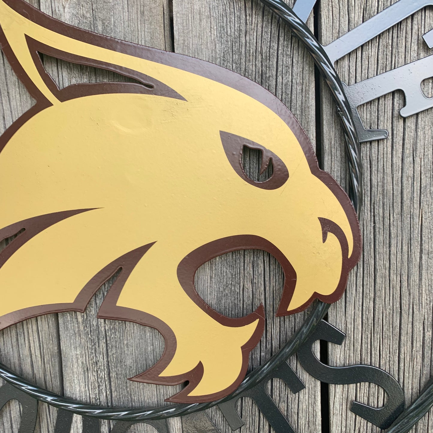 12",18",24",32",36" TEXAS STATE BOBCATS CUSTOM METAL VINTAGE CRAFT TEAM SIGN WESTERN HOME DECOR HANDMADE