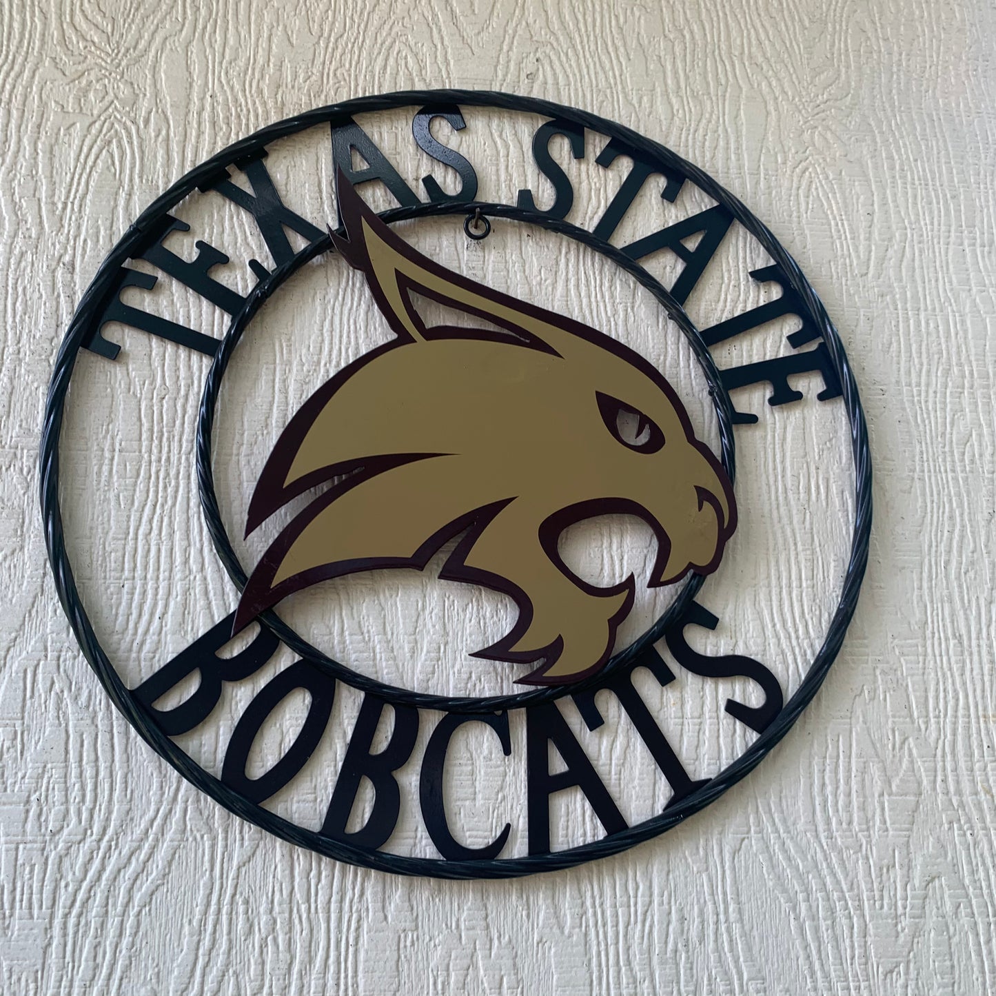 12",18",24",32",36" TEXAS STATE BOBCATS CUSTOM METAL VINTAGE CRAFT TEAM SIGN WESTERN HOME DECOR HANDMADE