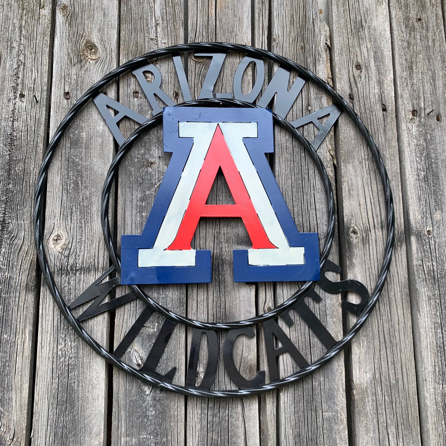 12", 18", 24", 32" ARIZONA WILDCATS CUSTOM METAL VINTAGE CRAFT SIGN TEAM WESTERN HOME DECOR HANDMADE