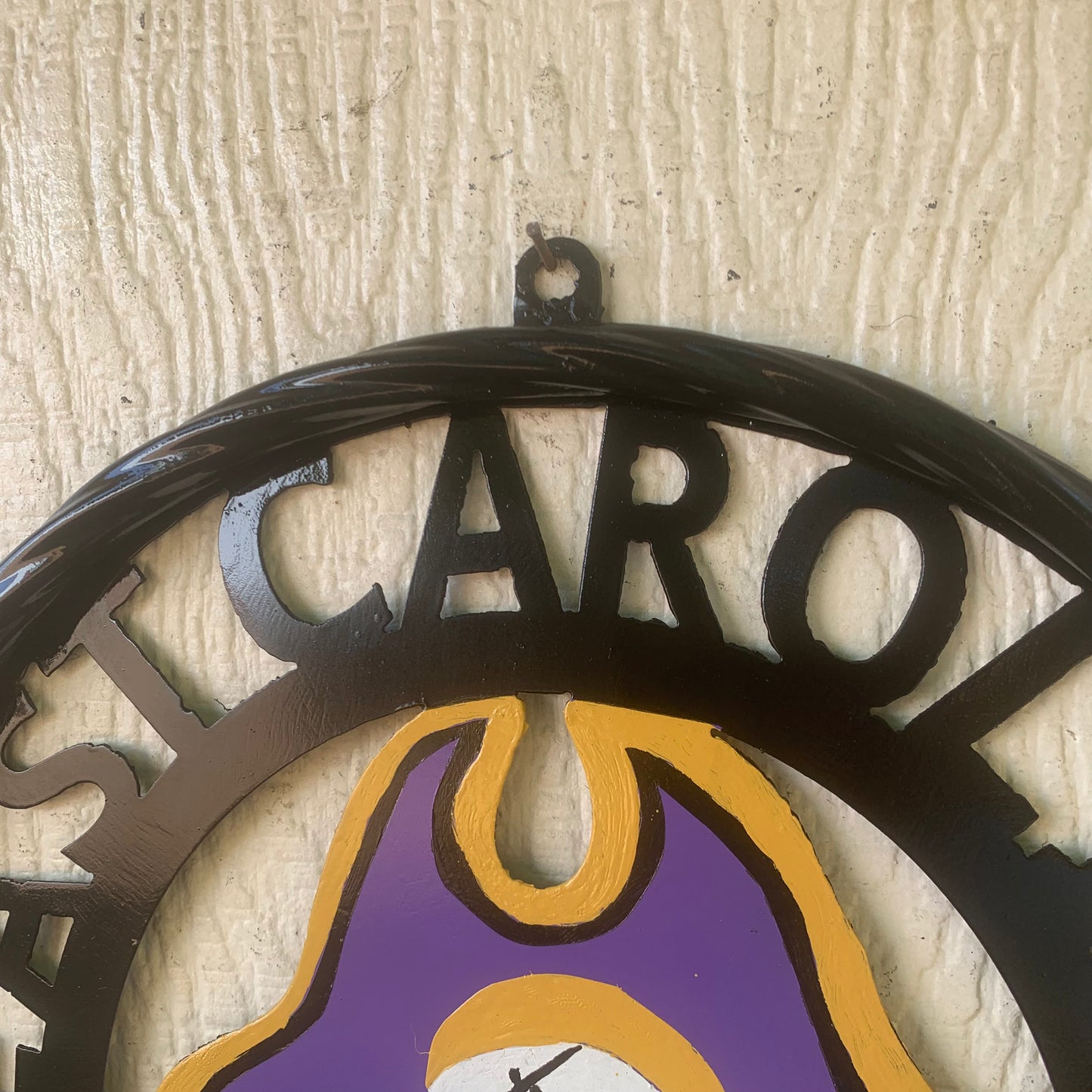 EAST CAROLINA CUSTOM METAL VINTAGE CRAFT SIGN TEAM ART WESTERN HOME DECOR HANDMADE