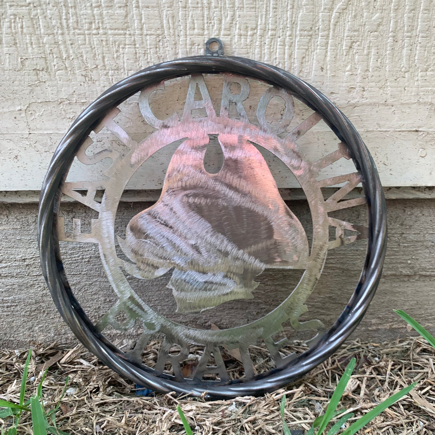 EAST CAROLINA CUSTOM RAW METAL VINTAGE CRAFT WALL ART TEAM SIGN HANDMADE