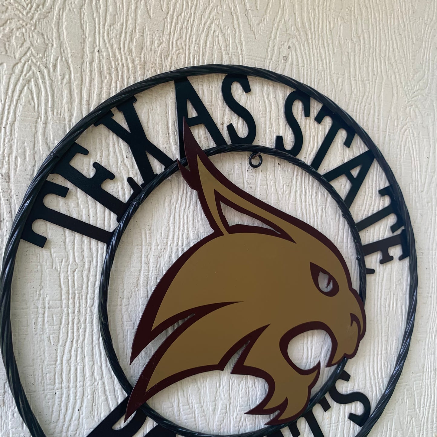 12",18",24",32",36" TEXAS STATE BOBCATS CUSTOM METAL VINTAGE CRAFT TEAM SIGN WESTERN HOME DECOR HANDMADE