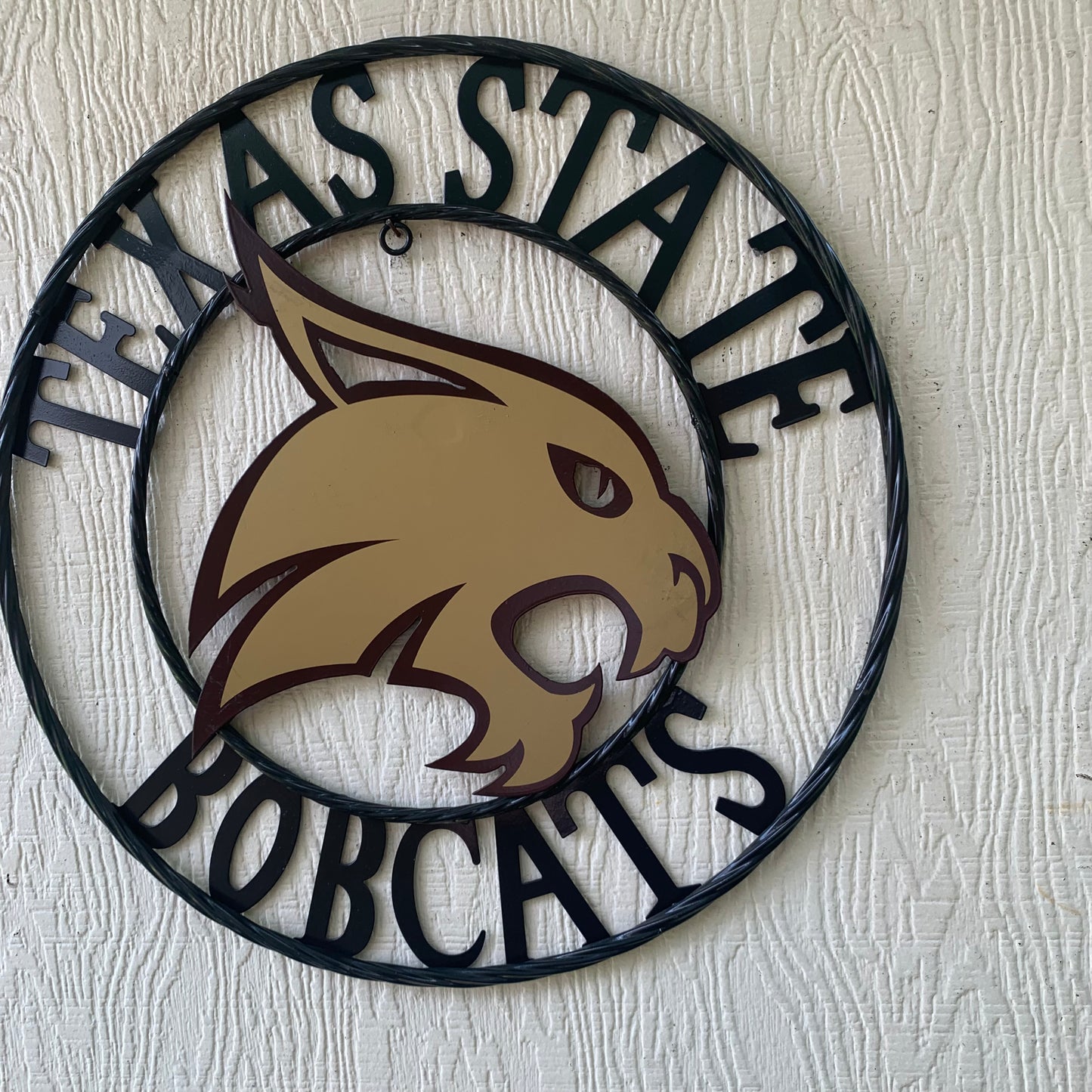 12",18",24",32",36" TEXAS STATE BOBCATS CUSTOM METAL VINTAGE CRAFT TEAM SIGN WESTERN HOME DECOR HANDMADE