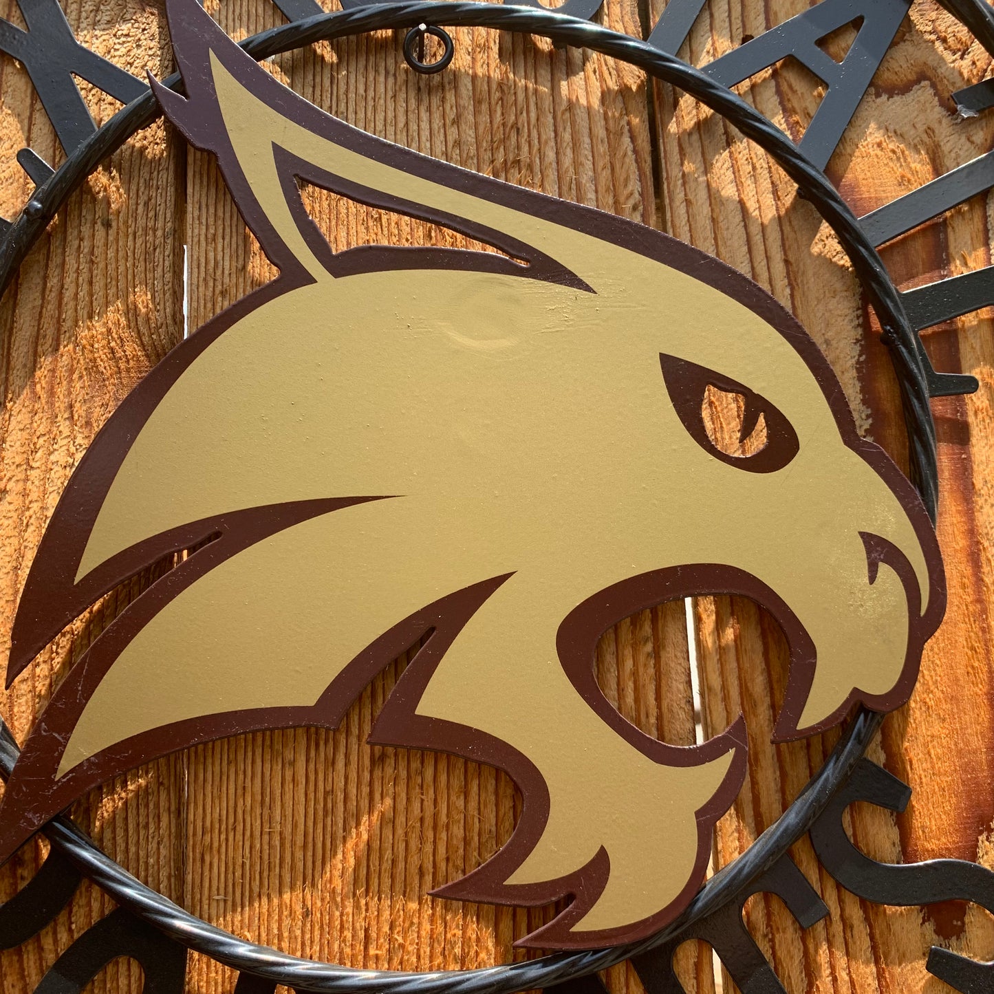 12",18",24",32",36" TEXAS STATE BOBCATS CUSTOM METAL VINTAGE CRAFT TEAM SIGN WESTERN HOME DECOR HANDMADE