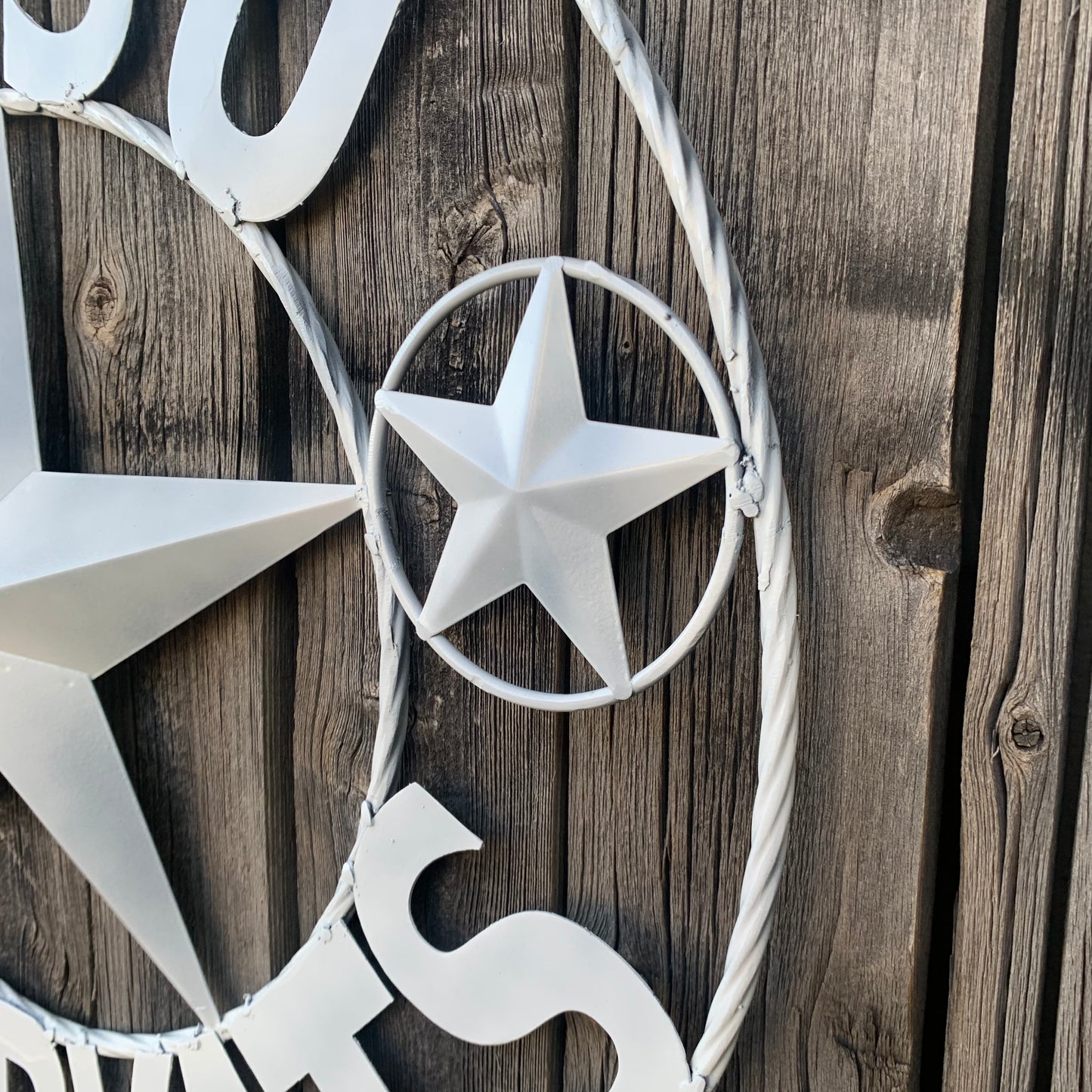 24",32" SHSU SAM HOUSTON BEARKATS RUSTIC WHITE METAL CUSTOM VINTAGE CRAFT RUSTIC BLACK TEAM STAR HANDMADE