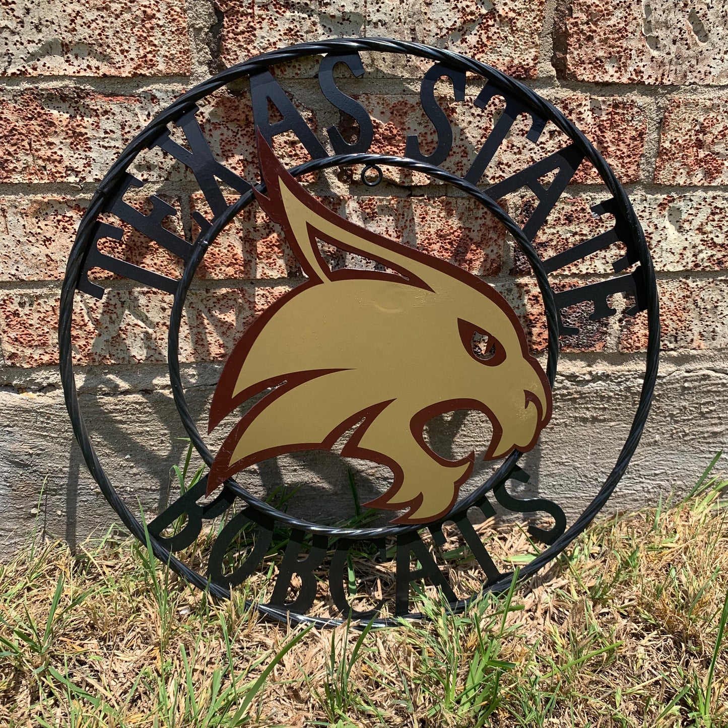 12",18",24",32",36" TEXAS STATE BOBCATS CUSTOM METAL VINTAGE CRAFT TEAM SIGN WESTERN HOME DECOR HANDMADE