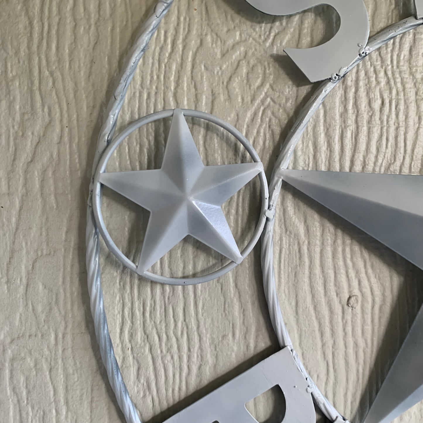 24",32" SHSU SAM HOUSTON BEARKATS RUSTIC WHITE METAL CUSTOM VINTAGE CRAFT RUSTIC BLACK TEAM STAR HANDMADE