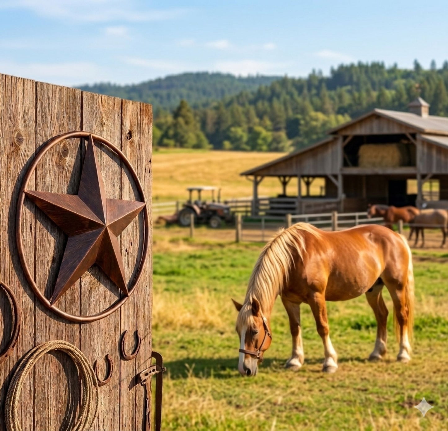 SOLID RING BRONZE BARN STAR METAL LONE STAR WESTERN HOME DECOR HANDMADE NEW 3" TO 38"-#EH10026