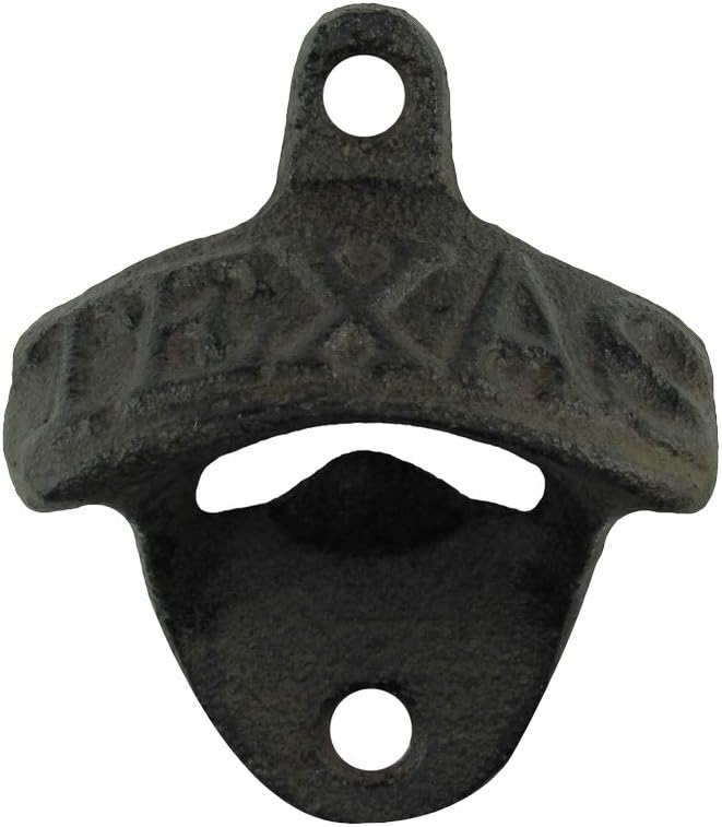 #EH10647 TEXAS BOTTLE OPENER CAST IRON METAL RUSTIC BAR PUB DECOR WESTERN HOME DECOR HANDMADE NEW