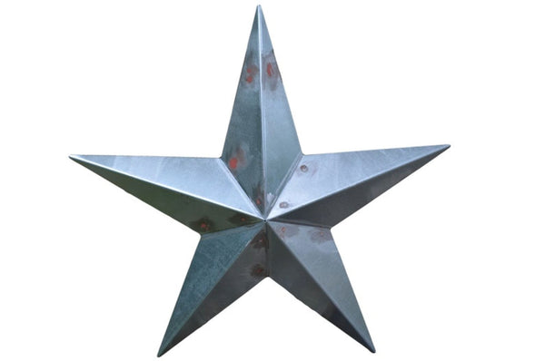 UNFINISHED GALVANIZED BARN STAR 3" TO 120" METAL WALL ART WESTERN HOME  DECOR HANDMADE #EH10418