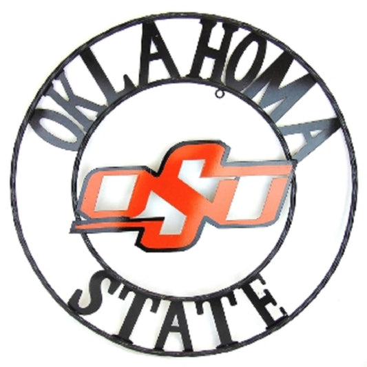 OSU OKLAHOMA STATE COWBOYS METAL CUSTOM VINTAGE TEAM WALL ART HANDMADE CRAFT SIGN