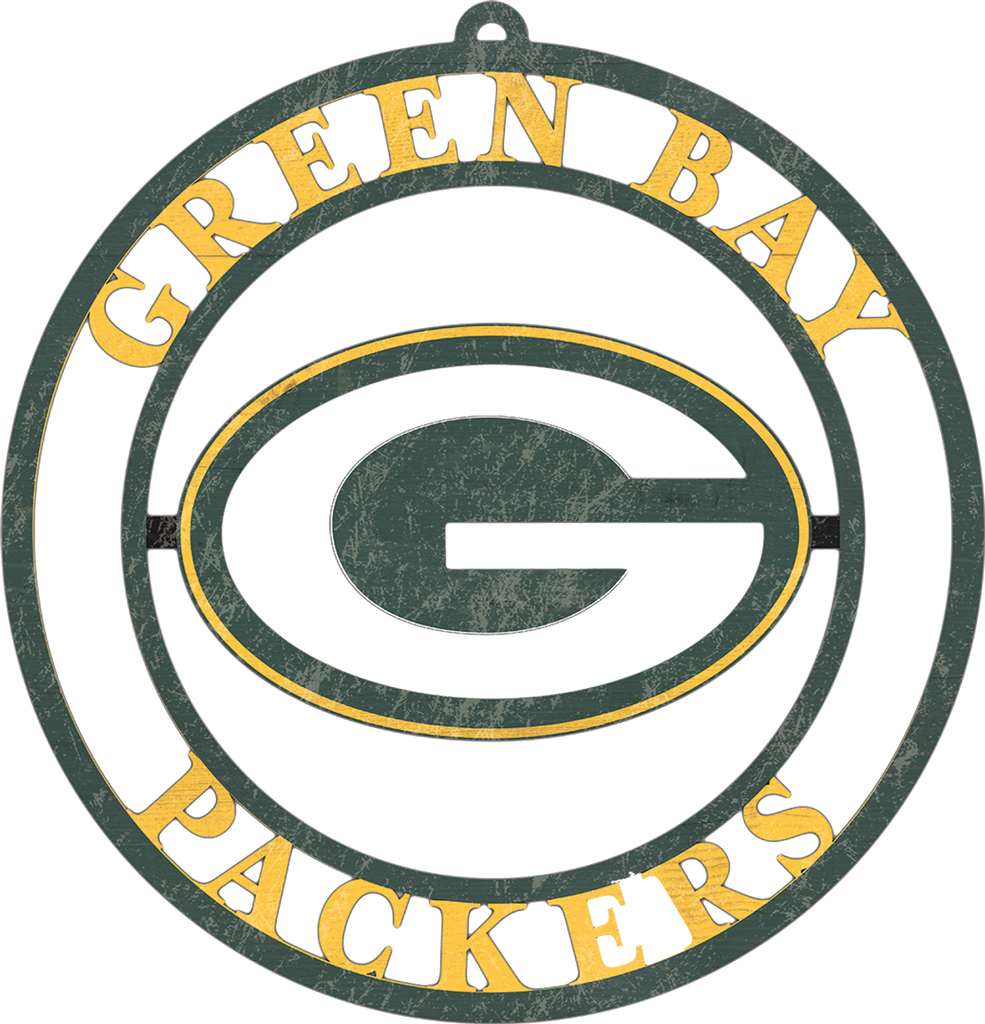 Packers Green Bay GB NFL Wall Sign Teddy Bear 13 x 14 Plastic Wincraft  VTG NOS