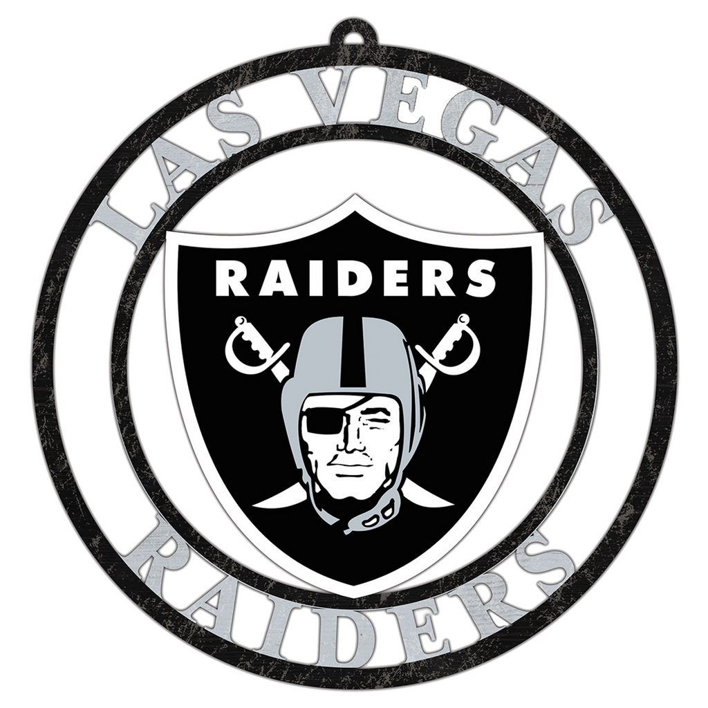 Las Vegas Raiders NFL City Series Wood Team Logo Sign