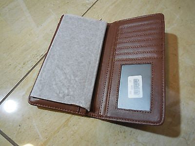 WESTERN CROSS CHECKBOOK BIFOLD MEN'S & WOMEN'S WALLET GENUINE LEATHER NEW