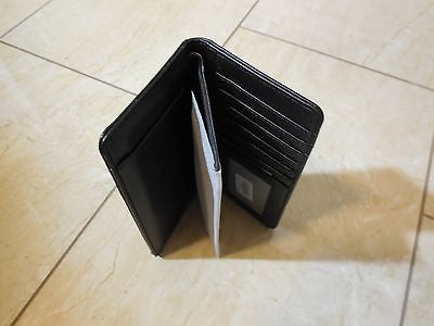 TEXAS LONGHORN CHECKBOOK BI FOLD MEN'S & WOMEN'S GENUINE LEATHER BLACK WALLET