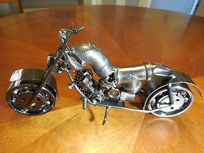 12" HARLEY MOTORCYCLE GUN METAL BAR DECOR NEW