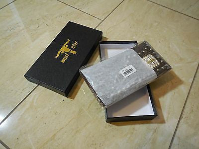 WESTERN CROSS CHECKBOOK BIFOLD MEN'S & WOMEN'S WALLET GENUINE LEATHER NEW