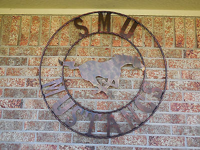 12",18",24",32",36" SMU MUSTANGS CUSTOM METAL VINTAGE CRAFT WESTERN HOME DECOR HANDMADE