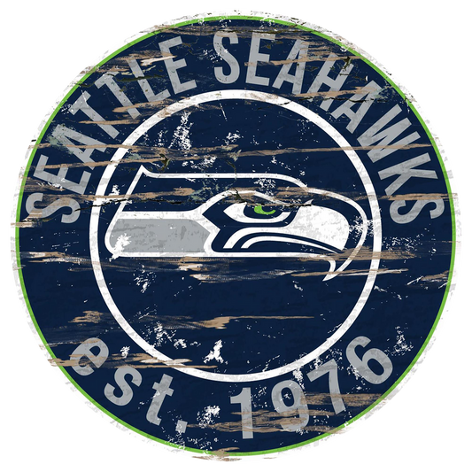 #W115 SEATTLE SEAHAWKS MDF WOOD NFL TEAM SIGN CUSTOM VINTAGE CRAFT WESTERN HOME DECOR OFFICIAL LICENSED