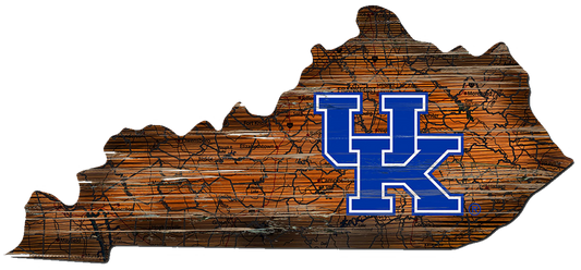 #WST204 KENTUCKY WILDCATS STATE TIN SIGN CUSTOM METAL VINTAGE TEAM CRAFT ART WESTERN HOME DECOR HANDMADE
