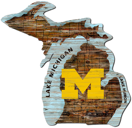 #WST201 MICHIGAN STATE TIN SIGN CUSTOM METAL VINTAGE TEAM CRAFT ART WESTERN HOME DECOR HANDMADE