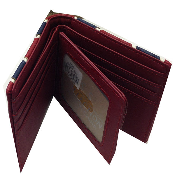 REBEL FLAG WALLET BI FOLD LEATHER WALLET WESTERN FASHION LEATHER CRAFT HANDMADE NEW