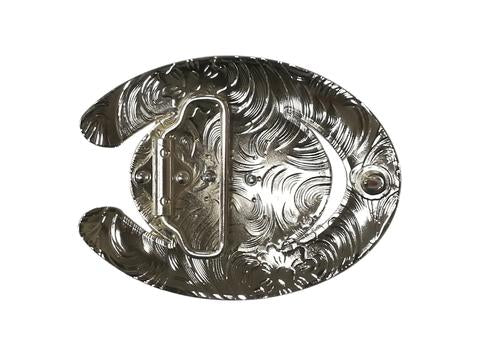 DOUBLE HORSE BELT BUCKLE GOLD SILVER RED WESTERN BUCKLE FASHION ART NEW #EH12281