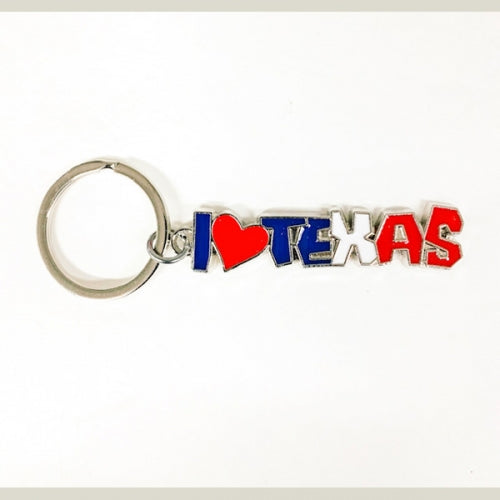 #SI_CK001  I LOVE TEXAS KEYCHAIN METAL WESTERN FASHION STYLE ART NEW
