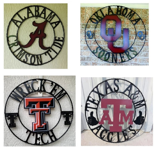 24" CUSTOM METAL VINTAGE CRAFT TEAM SIGN WESTERN HOME DECOR HANDMADE