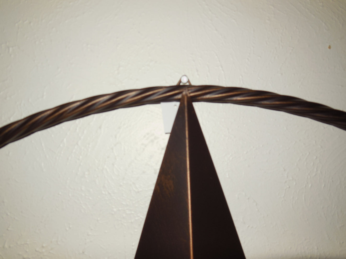 LONE STAR 48" METAL BARN STAR TWISTED ROPE RING RUSTIC BRONZE WESTERN HOME DECOR HANDMADE-#EH10014