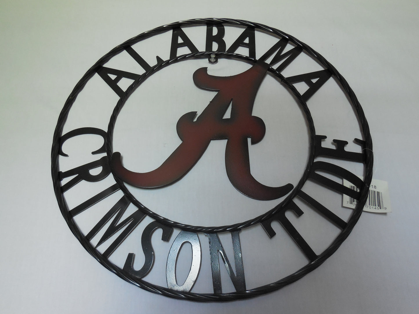 ALABAMA CRIMSON TIDE CUSTOM METAL VINTAGE CRAFT WALL SIGN WESTERN HOME DECOR HANDMADE 12",18",24",36"