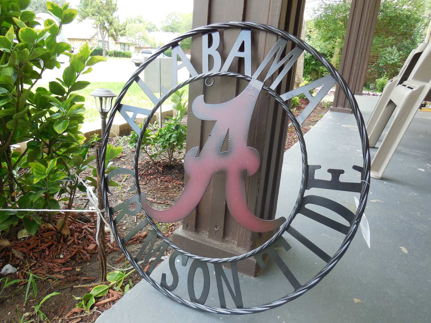 ALABAMA CRIMSON TIDE CUSTOM METAL VINTAGE CRAFT WALL SIGN WESTERN HOME DECOR HANDMADE 12",18",24",36"