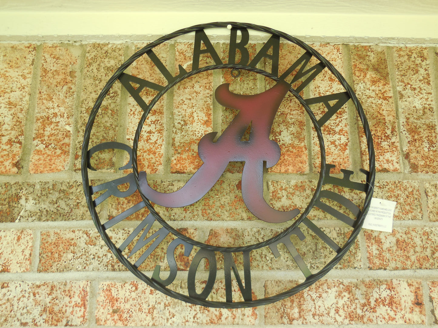 ALABAMA CRIMSON TIDE CUSTOM METAL VINTAGE CRAFT WALL SIGN WESTERN HOME DECOR HANDMADE 12",18",24",36"