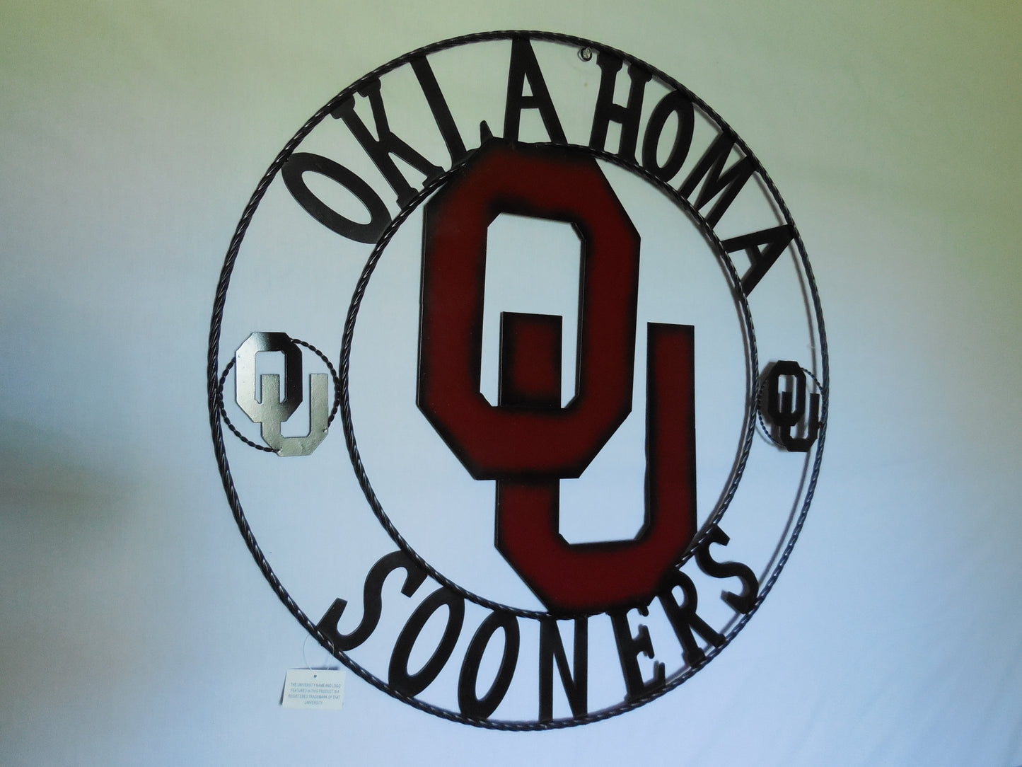 12", 18", 24", 32" OU OKLAHOMA SOONERS METAL CUSTOM VINTAGE CRAFT WALL ART TEAM SIGN HANDMADE