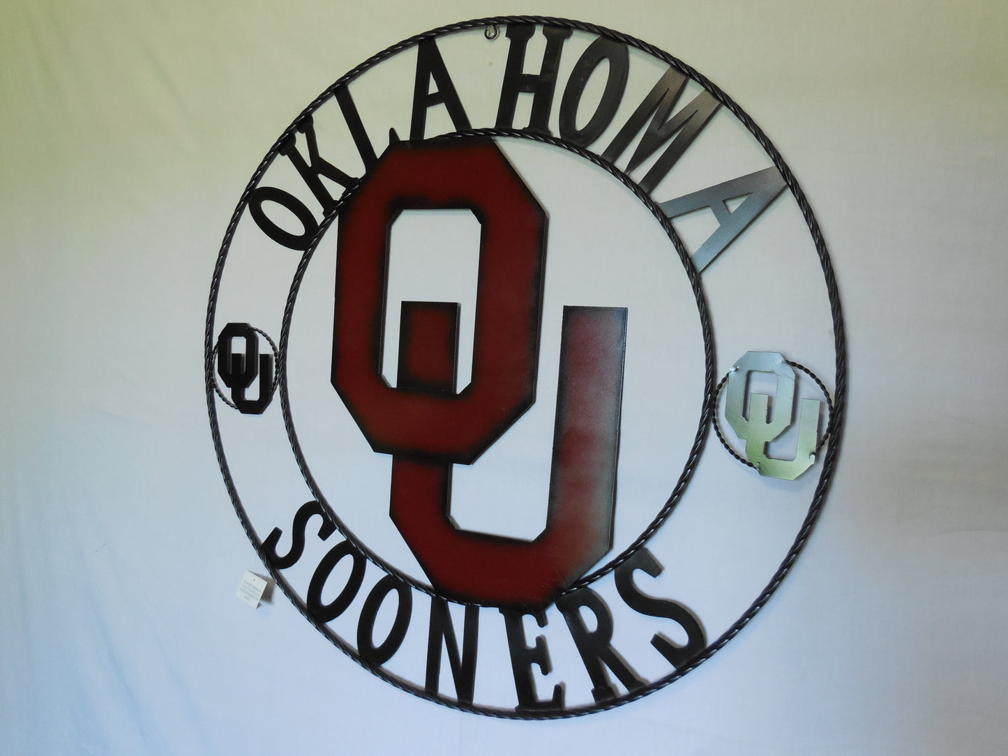 12", 18", 24", 32" OU OKLAHOMA SOONERS METAL CUSTOM VINTAGE CRAFT WALL ART TEAM SIGN HANDMADE