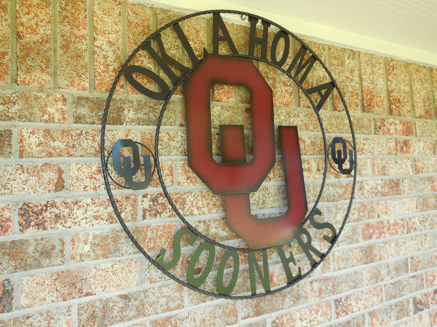 12", 18", 24", 32" OU OKLAHOMA SOONERS METAL CUSTOM VINTAGE CRAFT WALL ART TEAM SIGN HANDMADE
