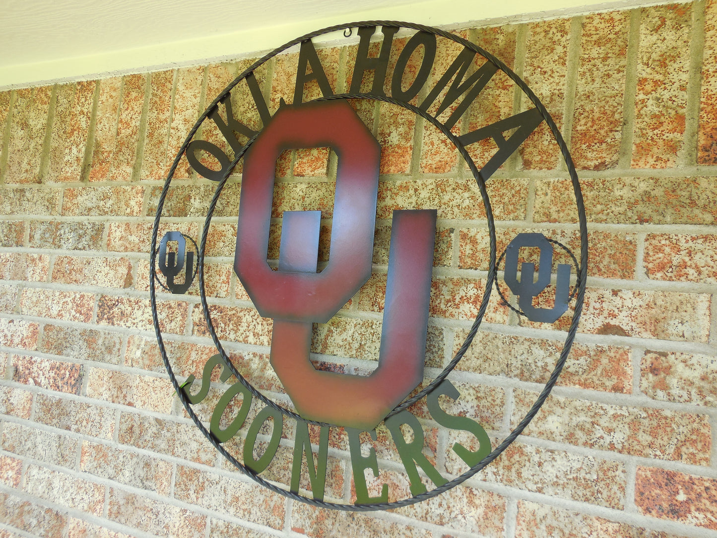 12", 18", 24", 32" OU OKLAHOMA SOONERS METAL CUSTOM VINTAGE CRAFT WALL ART TEAM SIGN HANDMADE