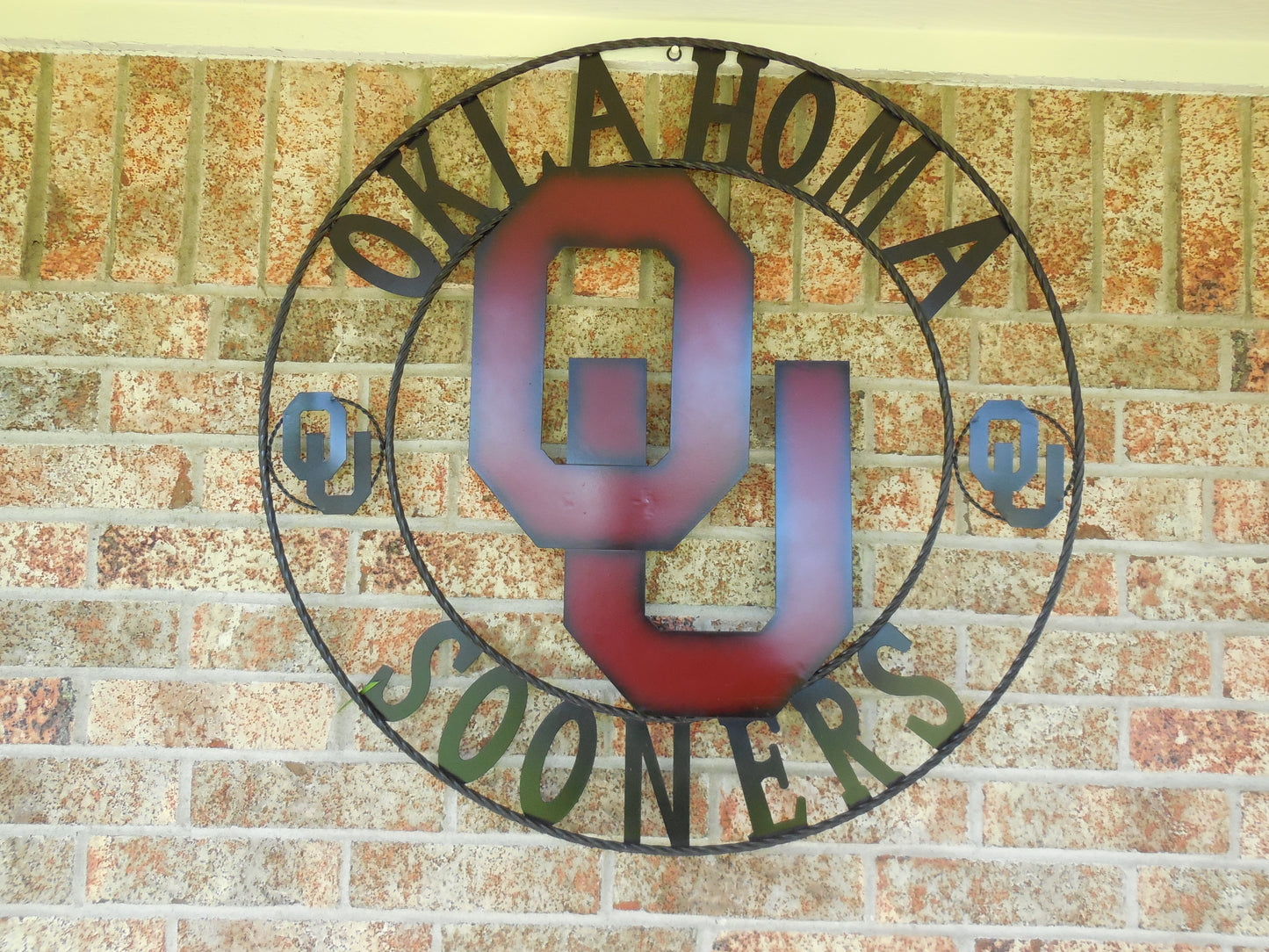 12", 18", 24", 32" OU OKLAHOMA SOONERS METAL CUSTOM VINTAGE CRAFT WALL ART TEAM SIGN HANDMADE
