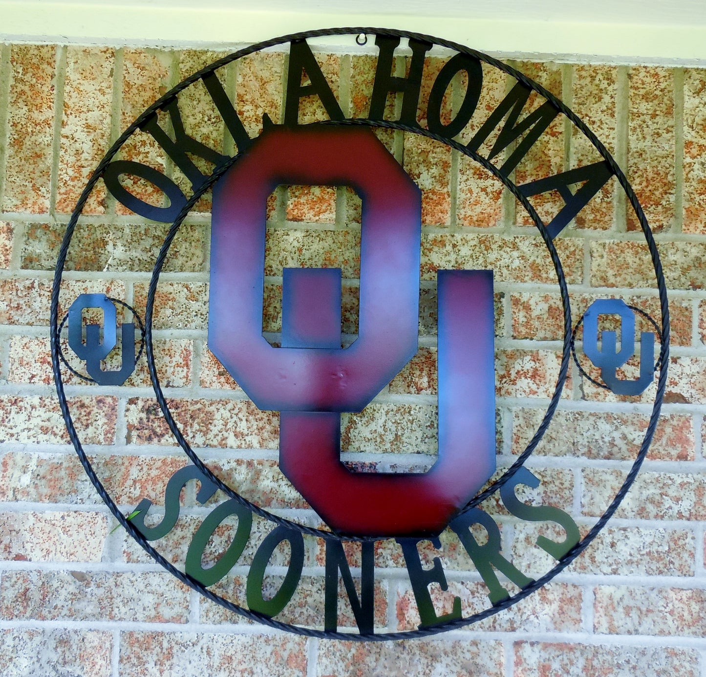 12", 18", 24", 32" OU OKLAHOMA SOONERS METAL CUSTOM VINTAGE CRAFT WALL ART TEAM SIGN HANDMADE