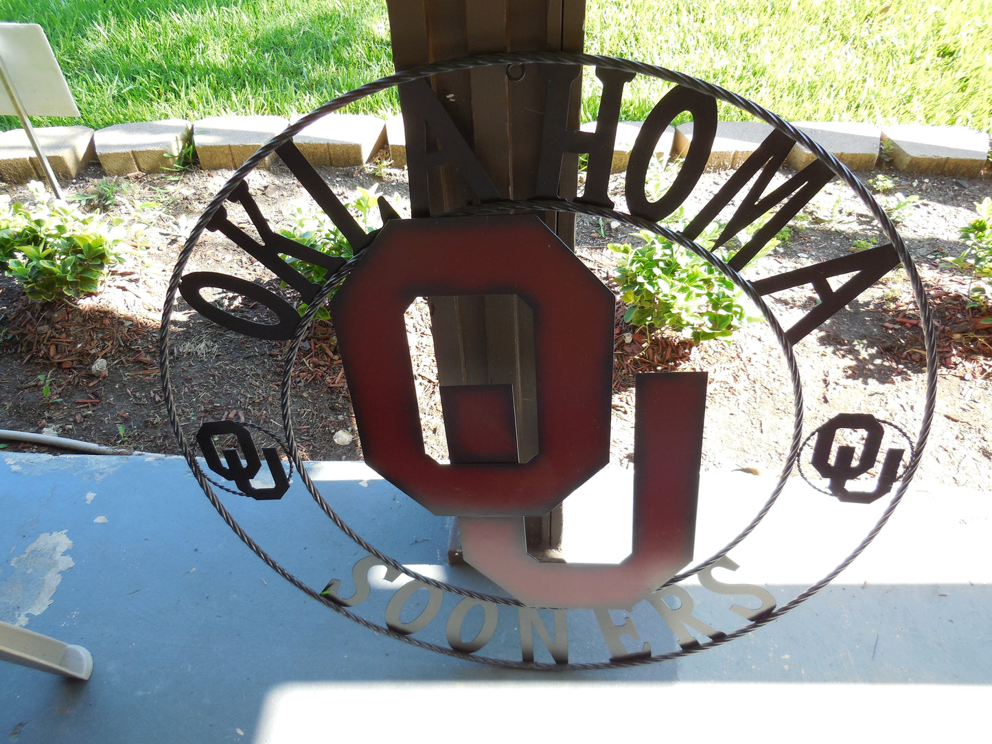 12", 18", 24", 32" OU OKLAHOMA SOONERS METAL CUSTOM VINTAGE CRAFT WALL ART TEAM SIGN HANDMADE