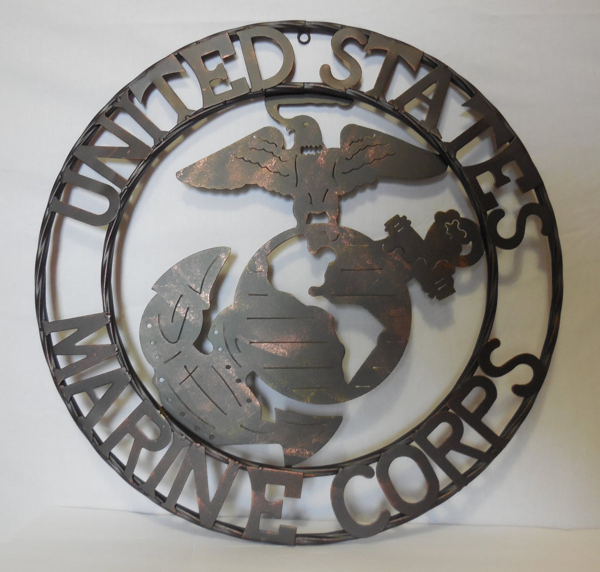 #EH10080 18",24",32" USA MARINE CORPS MILITARY PATRIOTIC METAL WALL ART SIGN WESTERN HOME DECOR HANDMADE