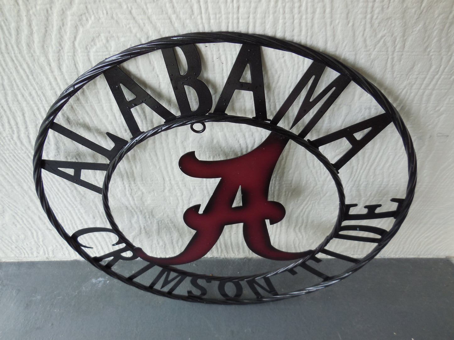 ALABAMA CRIMSON TIDE CUSTOM METAL VINTAGE CRAFT WALL SIGN WESTERN HOME DECOR HANDMADE 12",18",24",36"