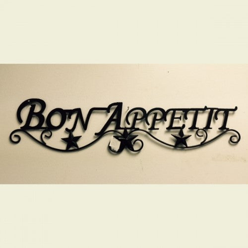 #SI_F142009 BON APPETIT 32" LONG METAL SIGN WESTERN HOME DECOR HANDMADE NEW