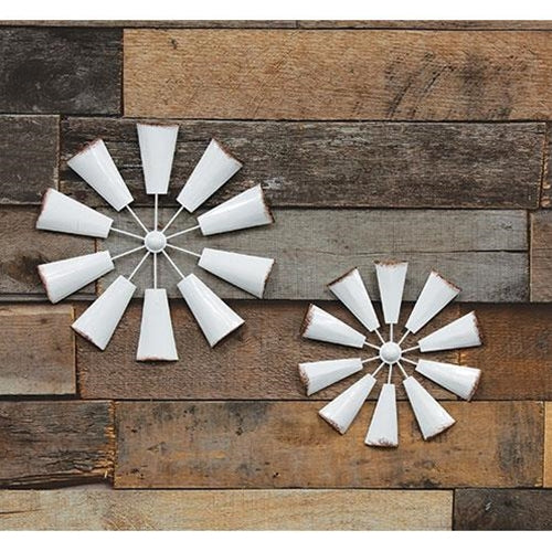 10.25" SHABBY CHIC METAL HANGING WINDMILL FARMHOUSE METAL WALL ART WESTERN HOME DECOR #EH12176
